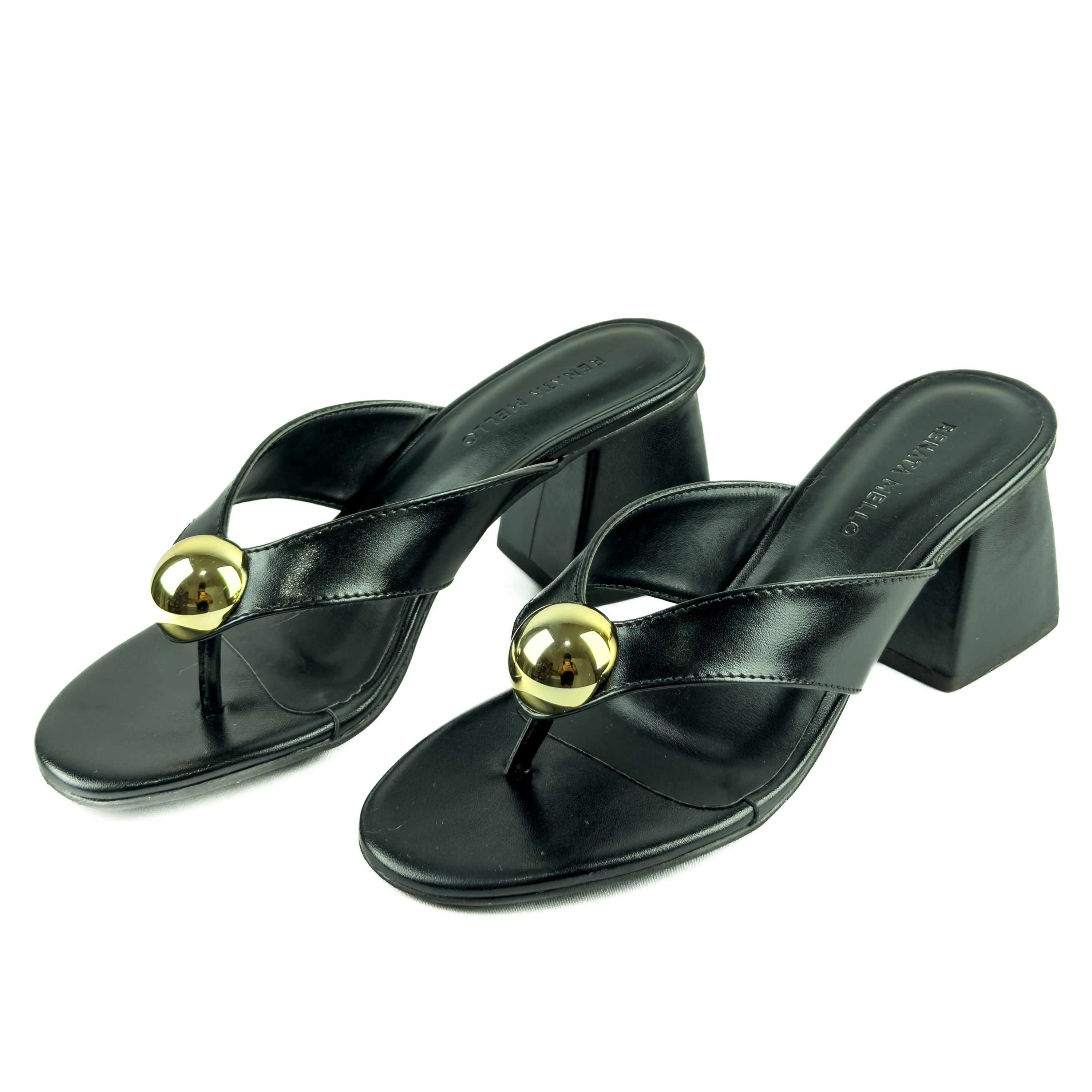 Salto Bloco Mule Thong — Nay Bags & Shoes