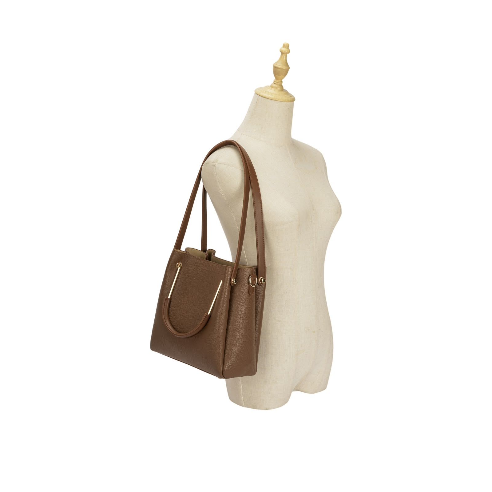 Tote estruturada Monte Carlo na cor Marrom — Nay Bags & Shoes