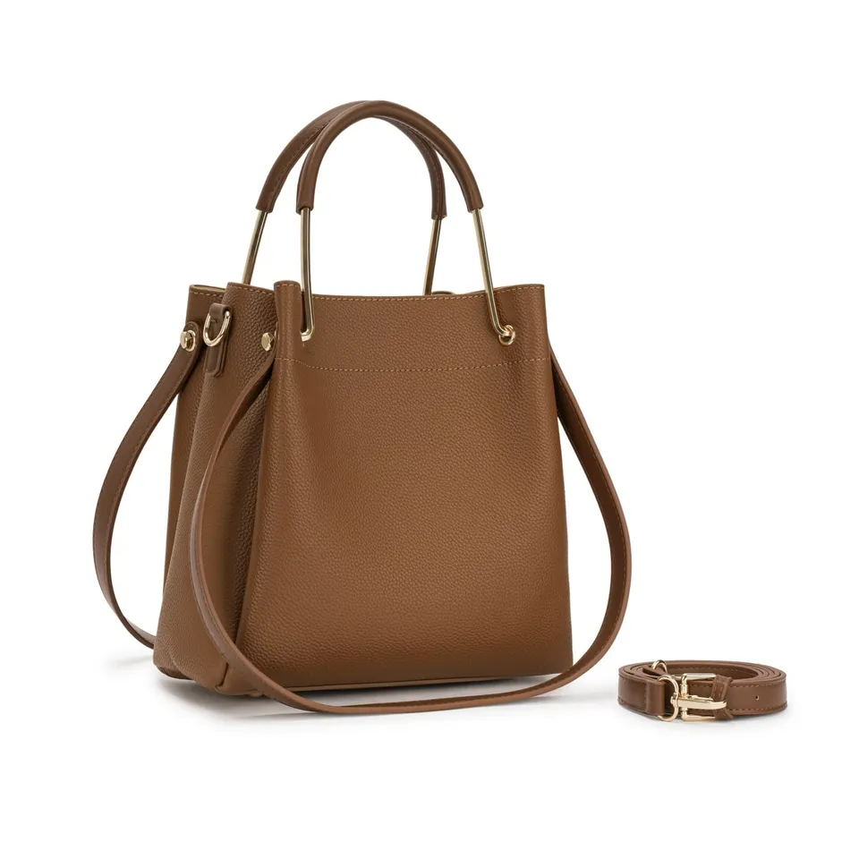 Tote estruturada Monte Carlo na cor Marrom — Nay Bags & Shoes