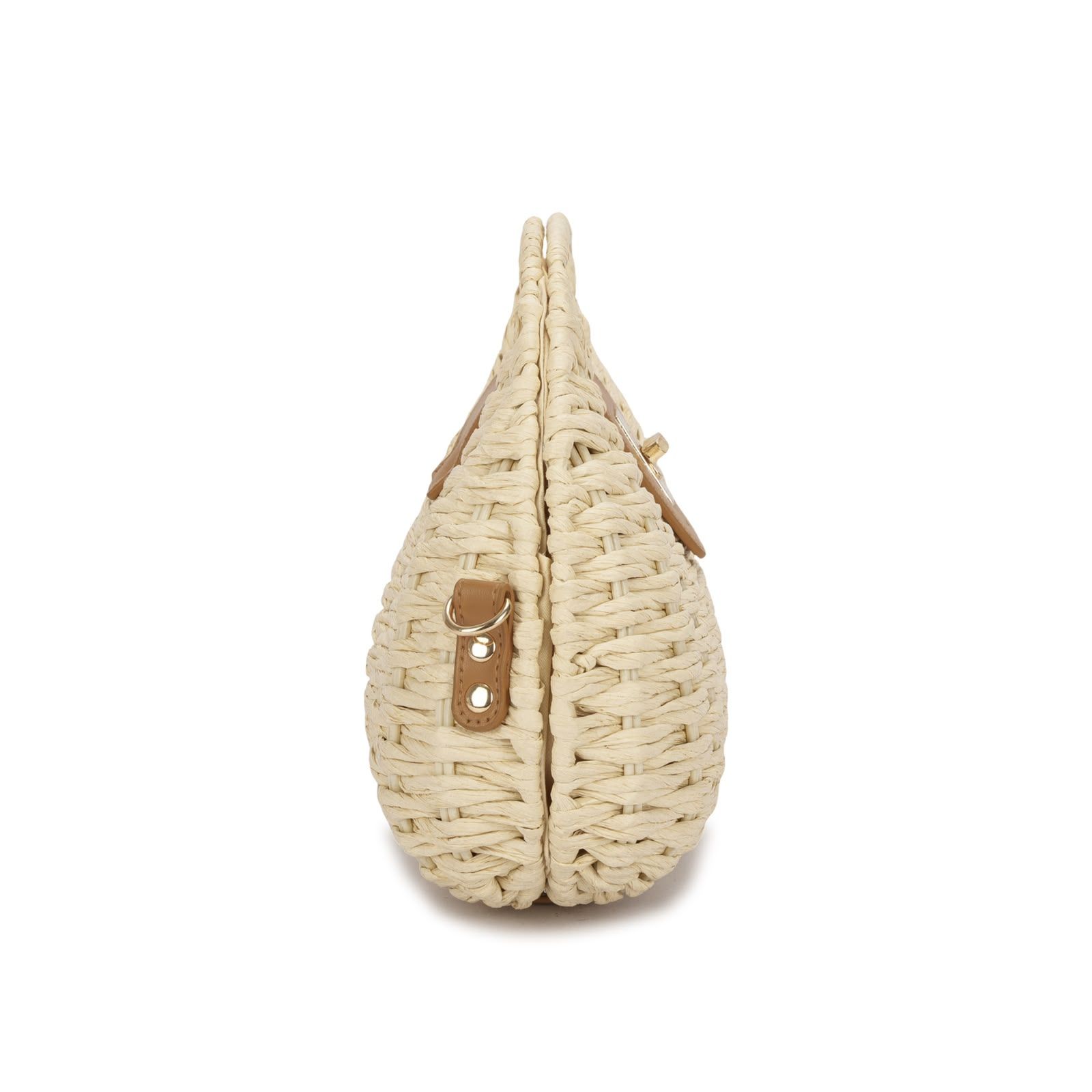 Handbag trançada Saint-Tropez na cor Palha — Nay Bags & Shoes