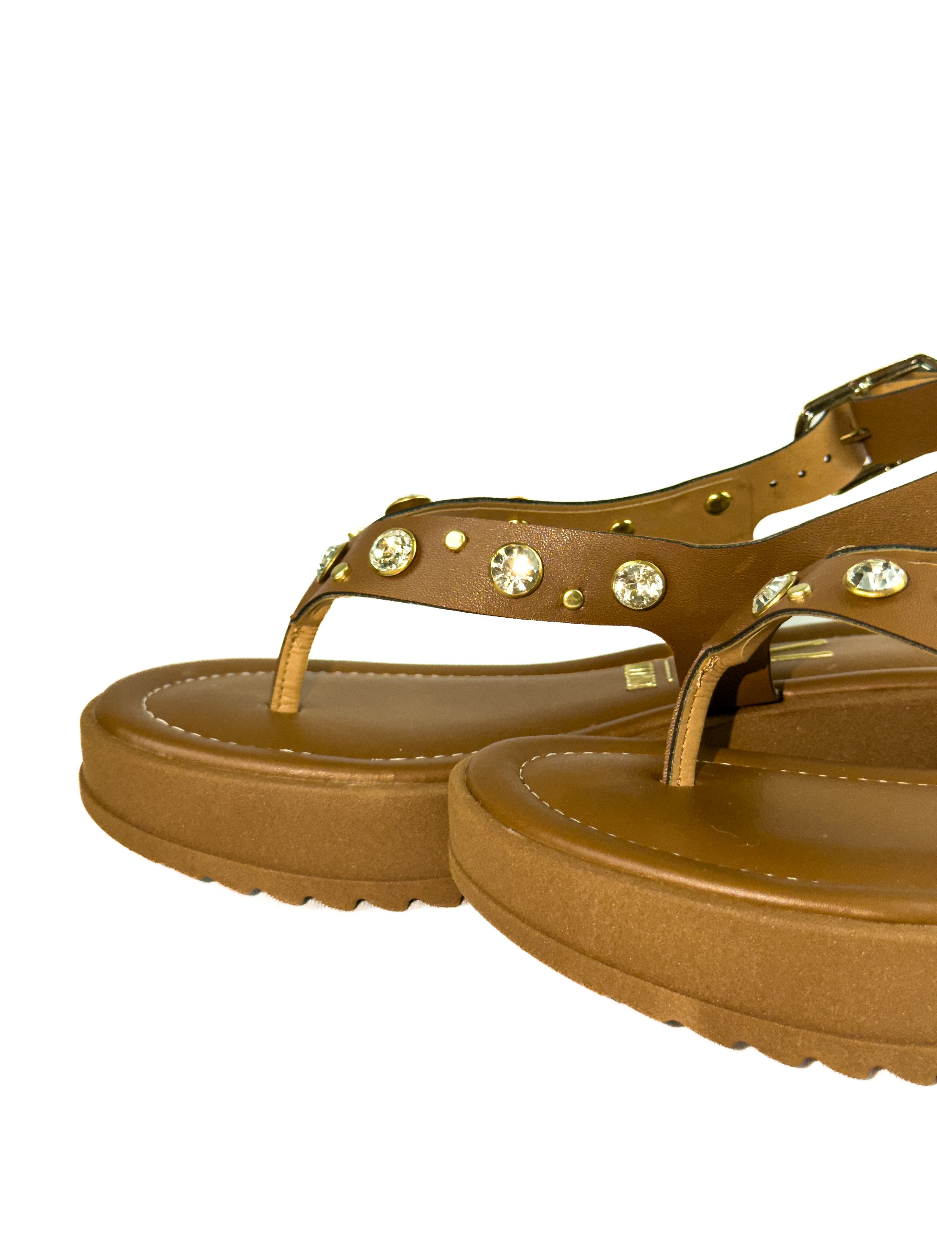 Sapato Papete na cor Marrom — Nay Bags & Shoes